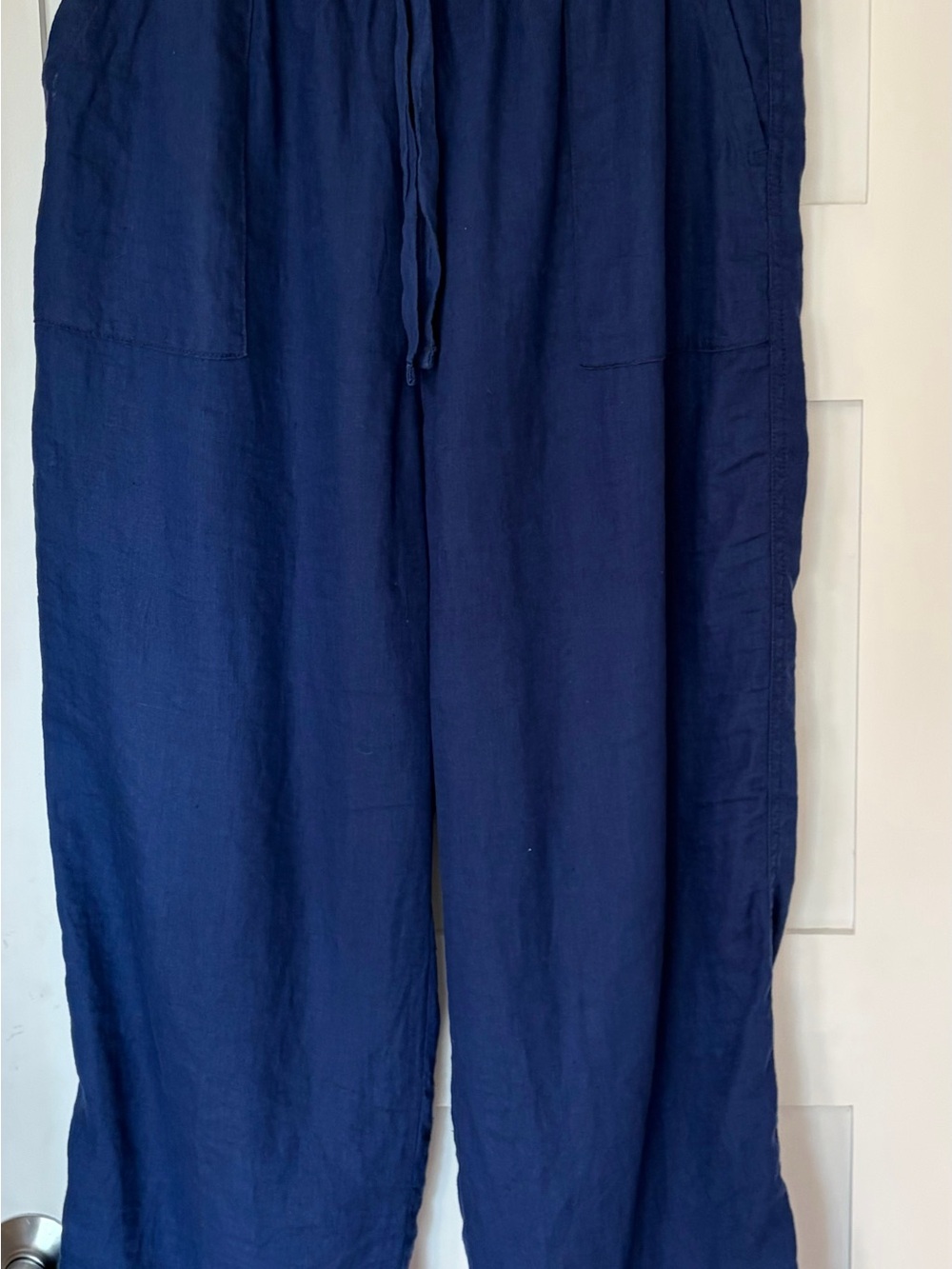 Women’s Banana Republic Linen Blue Drawstring Pants